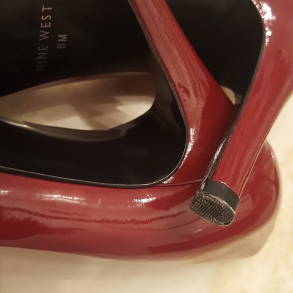 Nine West👠Rare Color Burgandy Moon - Picture 7 of 14